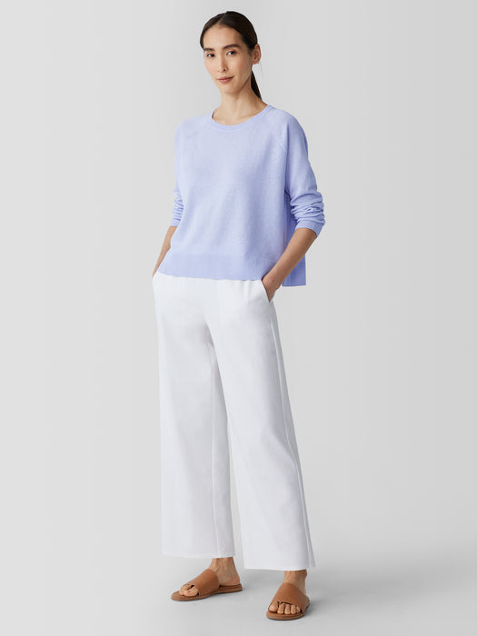Organic Linen Cotton Raglan-Sleeve Top