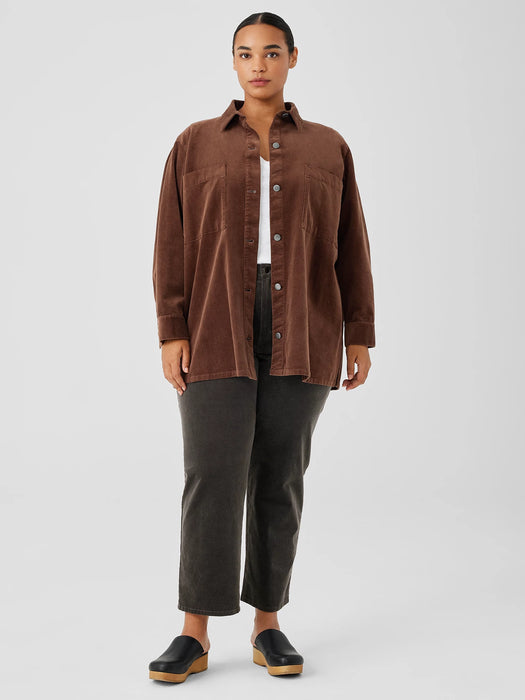 Organic Cotton Stretch Corduroy Straight Pant