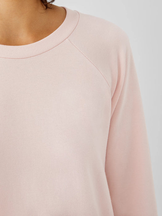 Cozy Brushed Terry Hug Raglan-Sleeve Top