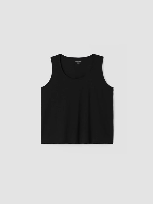Organic Cotton Interlock U-Neck Sleep Tank