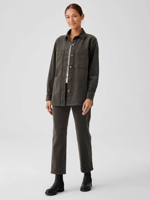 Organic Cotton Stretch Corduroy Shirt Jacket