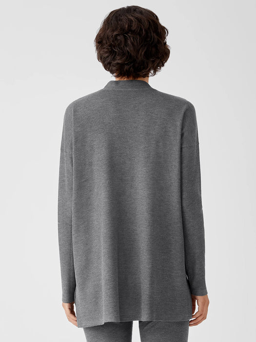 Cozy Waffle Knit Mock Neck Top