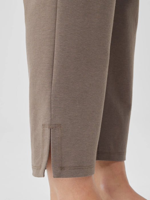 Cotton Blend Ponte Pant with Slits
