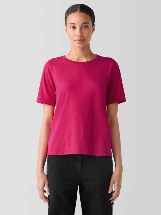 Organic Pima Cotton Jersey&nbsp;Round Neck Tee