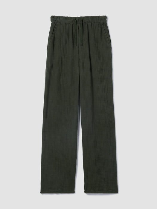 Organic Cotton Lofty Gauze Straight Pant