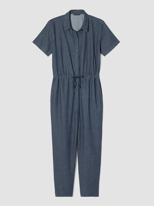 Airy Organic Cotton Twill Jumpsuit