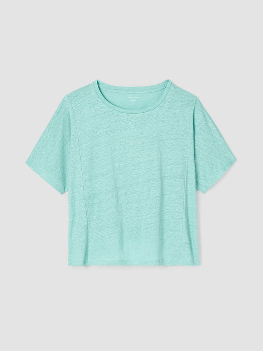Organic Linen Jersey Round Neck Tee