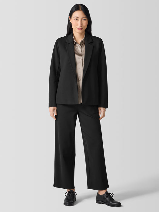 Washable Flex Ponte Notch Collar Blazer