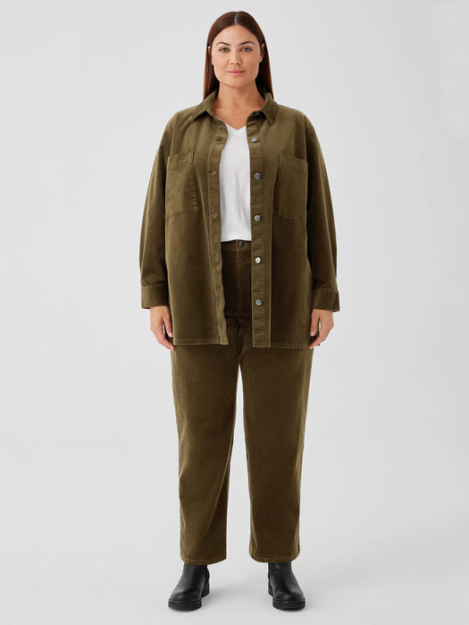 Organic Cotton Stretch Corduroy Straight Pant