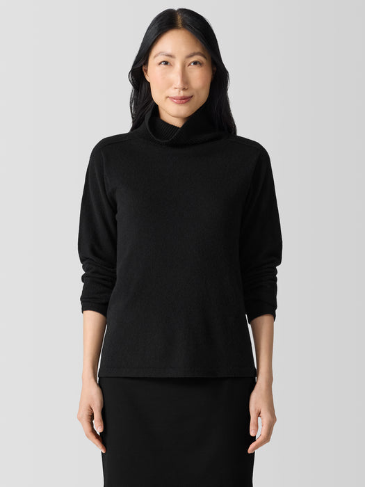 Italian Cashmere Turtleneck Top