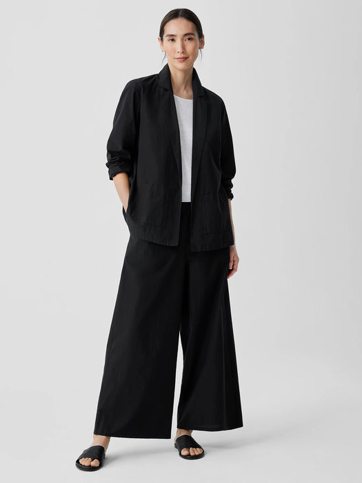 Washed Organic Cotton Poplin Blazer