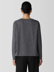 M&eacute;lange Fine Organic Cotton Jersey&nbsp;Long-Sleeve Tee