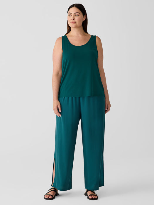 Stretch Silk Jersey&nbsp;Scoop Neck Tank