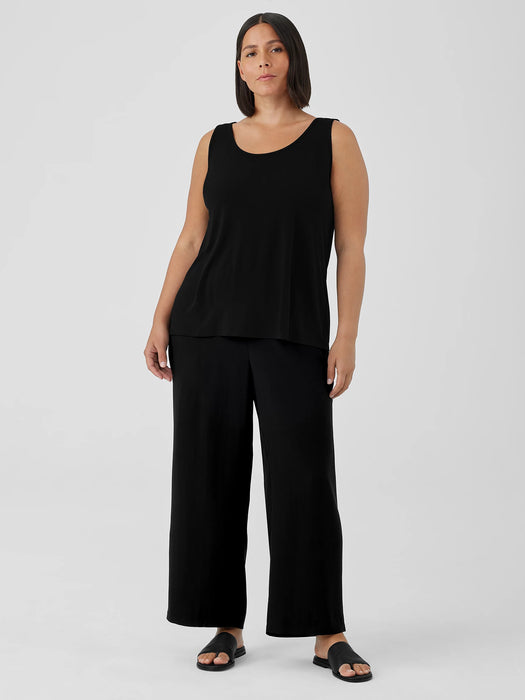Stretch Silk Jersey&nbsp;Scoop Neck Tank