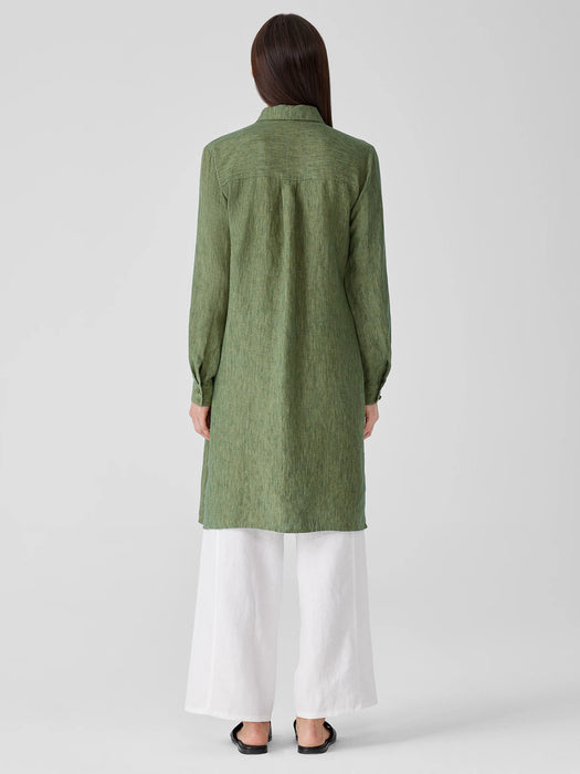 Washed Organic Linen D&eacute;lav&eacute; Shirtdress
