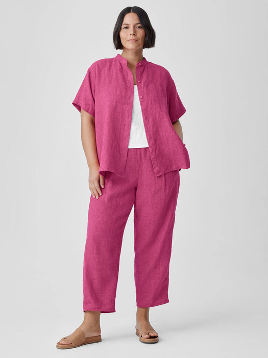 Washed Organic Linen D&eacute;lav&eacute; Lantern Pant