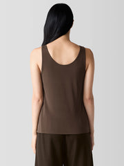 Stretch Silk Jersey&nbsp;Scoop Neck Tank