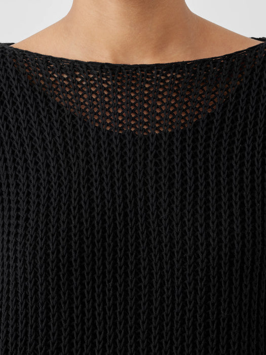 Peruvian Organic Cotton Cord Bateau Neck Top