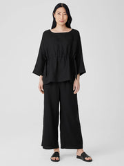 Handkerchief Linen Drawstring&nbsp;Top
