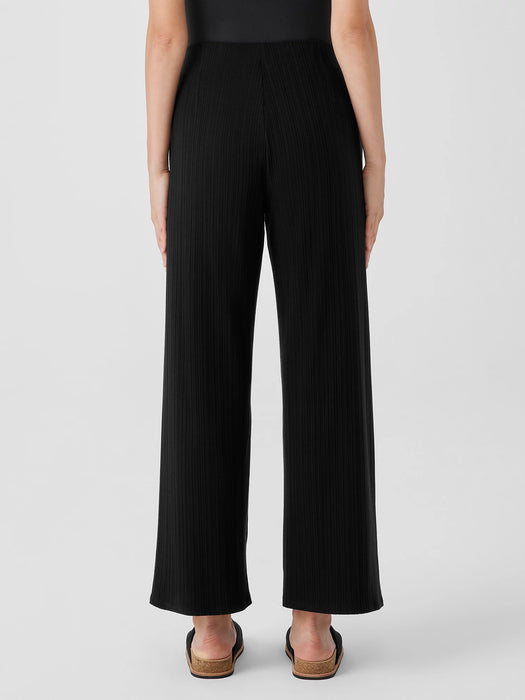 Variegated Rib Knit Wide-Leg Pant