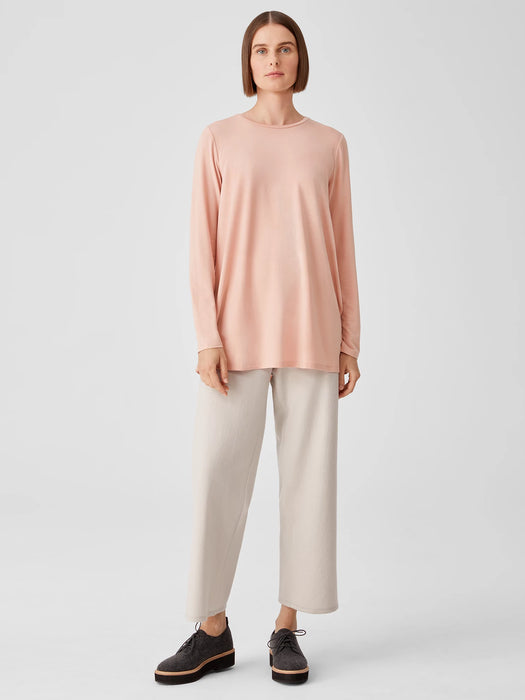 Fine Jersey Crew Neck Top