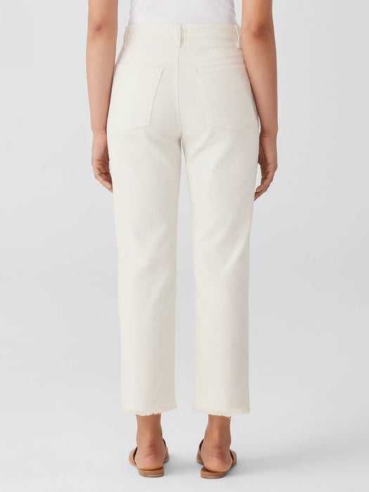 Undyed Organic Cotton Denim Straight Jean