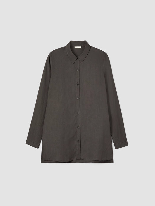 Organic Handkerchief Linen Classic Collar Shirt