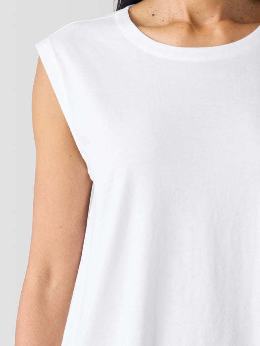 Organic Pima Cotton Jersey Round Neck Tank
