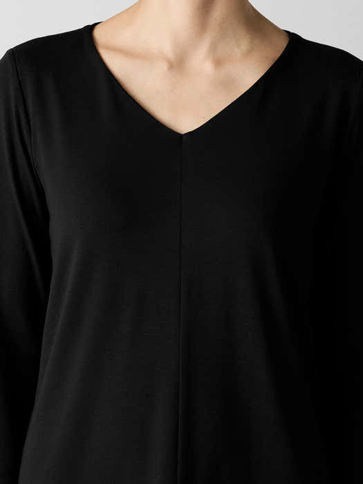 Fine Jersey V-Neck Top