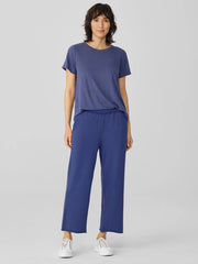 Lightweight Organic Cotton Terry Straight Pant