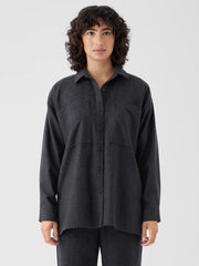 Soft Wool Flannel Classic Collar Shirt