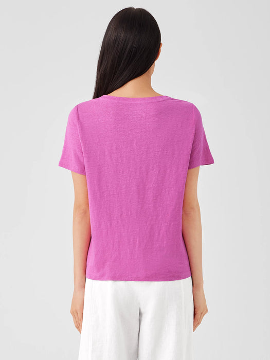 Organic Linen Jersey Crew Neck Tee