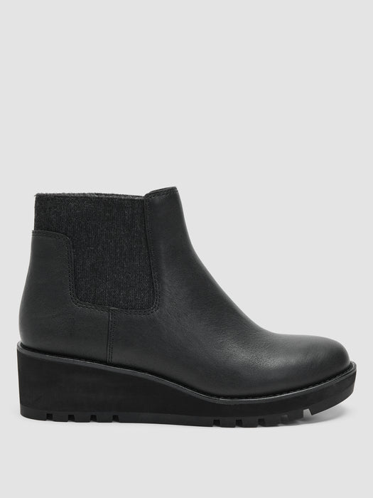 Chelsea Wedge Washed Leather Bootie