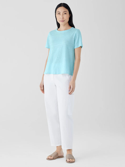 Organic Linen Jersey Crew Neck Tee