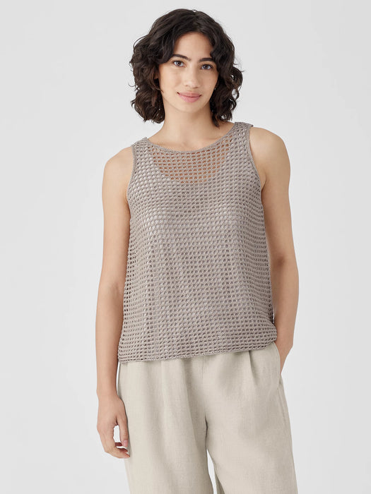 Organic Linen D&eacute;lav&eacute; Round Neck Tank