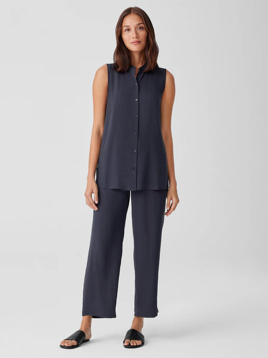 Silk Georgette Crepe Straight Pant