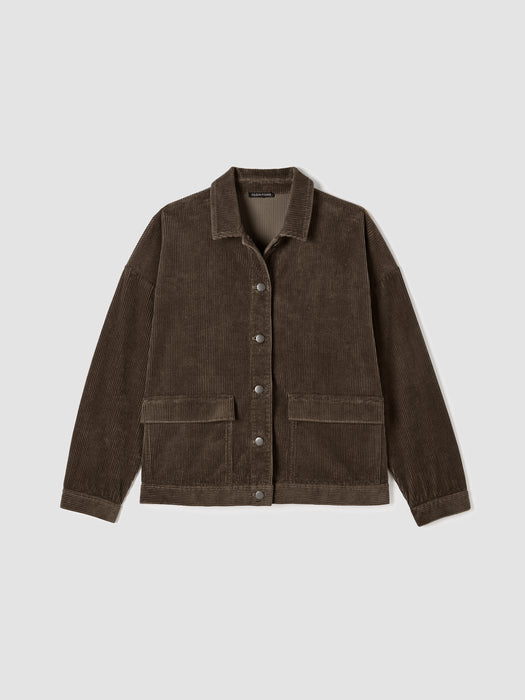 Organic Cotton Corduroy Classic Collar Jacket