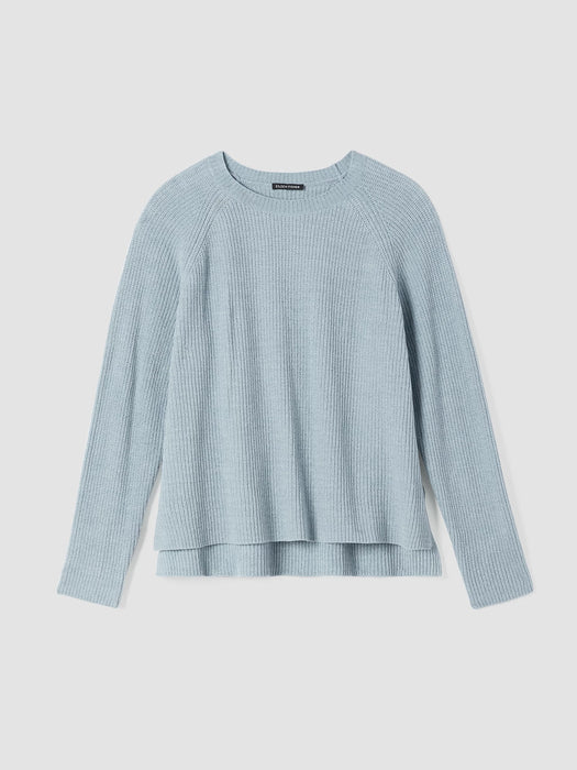 Organic Cotton Chenille Crew Neck Top