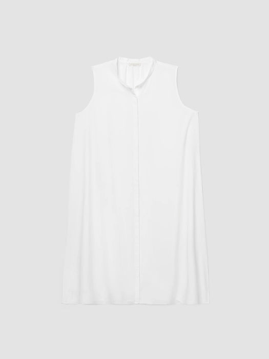 Washed Organic Cotton Poplin Sleeveless&nbsp;Dress