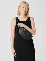 Textured Italian Leather Belt Bag