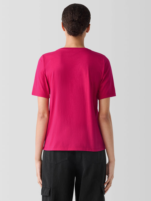 Organic Pima Cotton Jersey&nbsp;Round Neck Tee