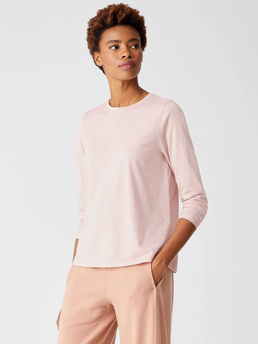 Organic Pima Cotton Jersey Long-Sleeve Tee