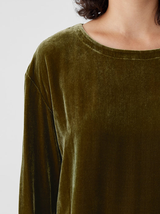 Velvet Ballet Neck Box-Top