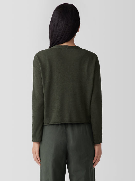 Organic Linen Cotton&nbsp;Cropped Cardigan