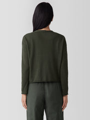 Organic Linen Cotton&nbsp;Cropped Cardigan