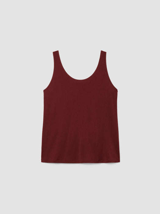 Stretch Silk Jersey&nbsp;Scoop Neck Tank