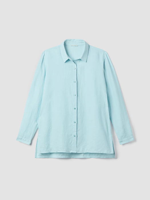 Organic Handkerchief Linen Classic Collar Shirt