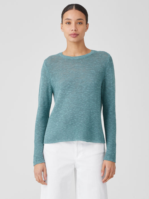 Organic Linen Cotton&nbsp;Crew Neck Top