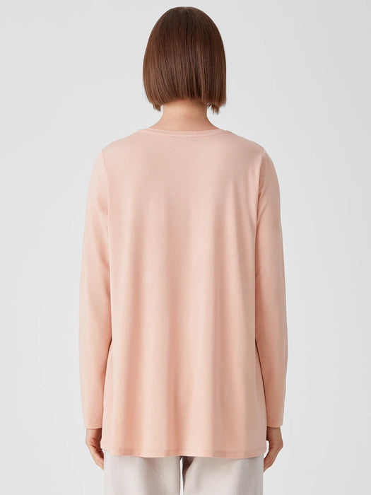 Fine Jersey Crew Neck Top