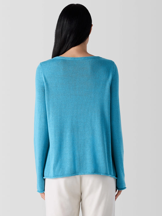 Peruvian Cotton Blend Bateau Neck Top
